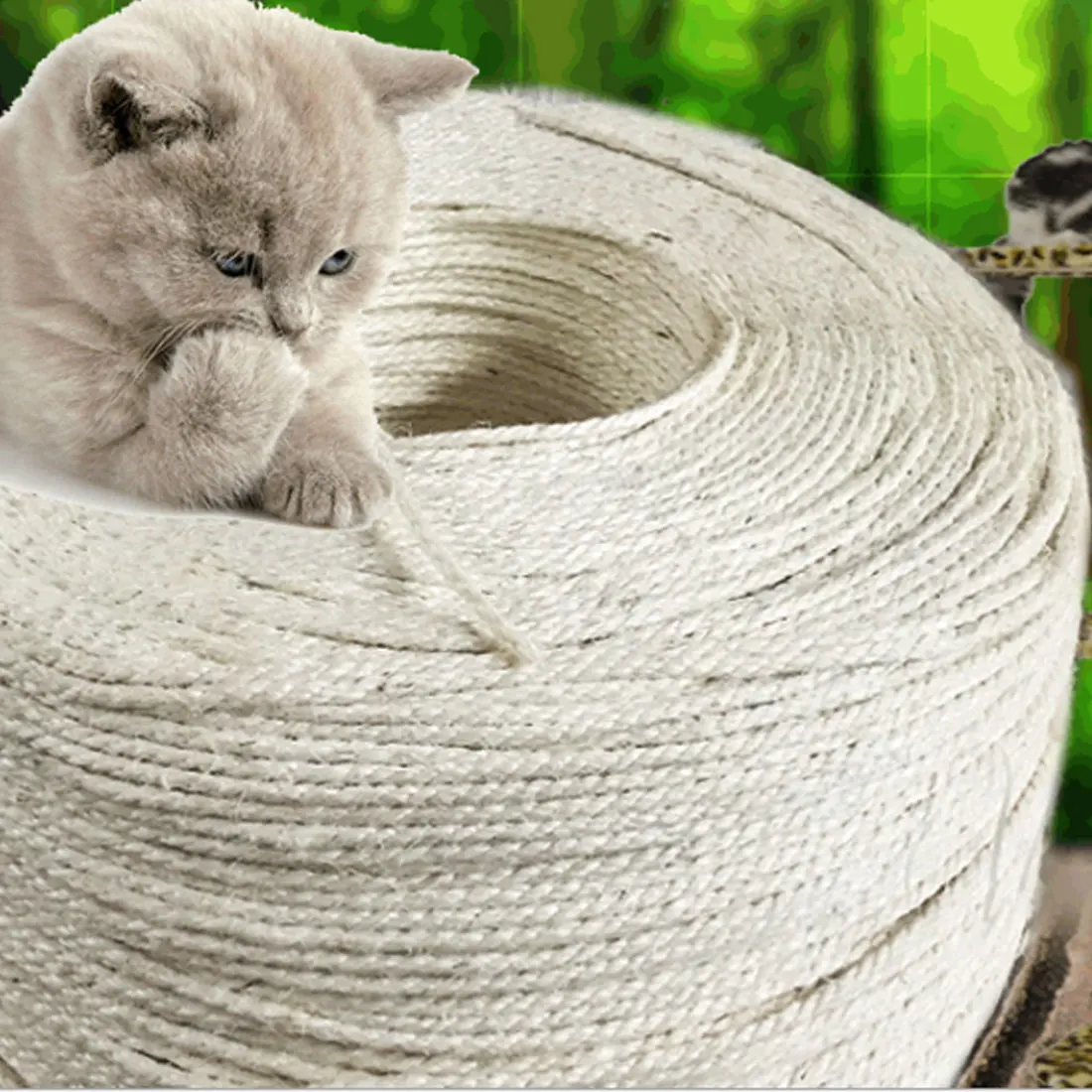 

Durable Sisal Rope 1m/3m/5m/10m Cat Climbing Frame Cat Sharpening Paw Cat ScratchingToy DIY Office Desk And Chair Legging Tool