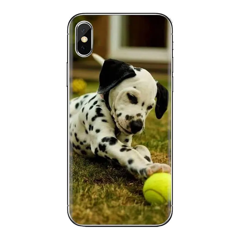 For iPod Touch Apple iPhone 11 Pro 4 4S 5 5S SE 5C 6 6S 7 8 X XR XS Plus Max Silicone Phone Cover Bag Baby Dalmatian puppies Dog |