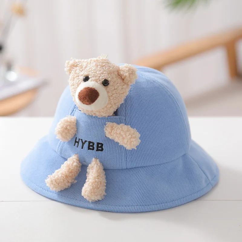 

M013 8-24 Month Girl's Baby Hat Boy Infant Bucket Cap 1 2 Year Old Children's Beanies Hats Cartoon
