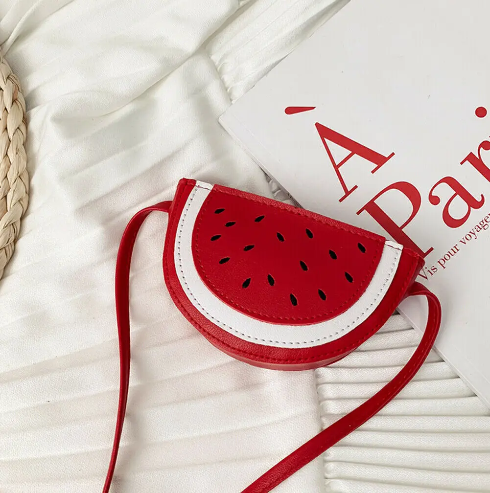 6 цветов милый детский кошелек с фруктами из искусственной кожи для мелочи сумки