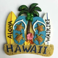 qiqipp u s tourist attractions hawaii travel collection magnet fridge magnet surfboard beach shoes