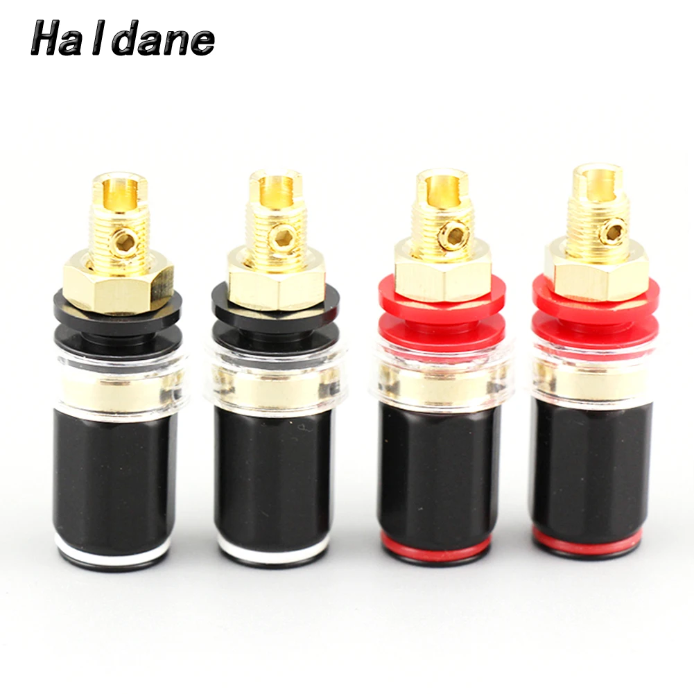 

Холдейн 4 шт., Hi-Fi, Динамик Медь разъем аудио Динамик разъем Усилитель Терминал Tinding для электрогитары с вилкой типа "банан" гнездо Connecto