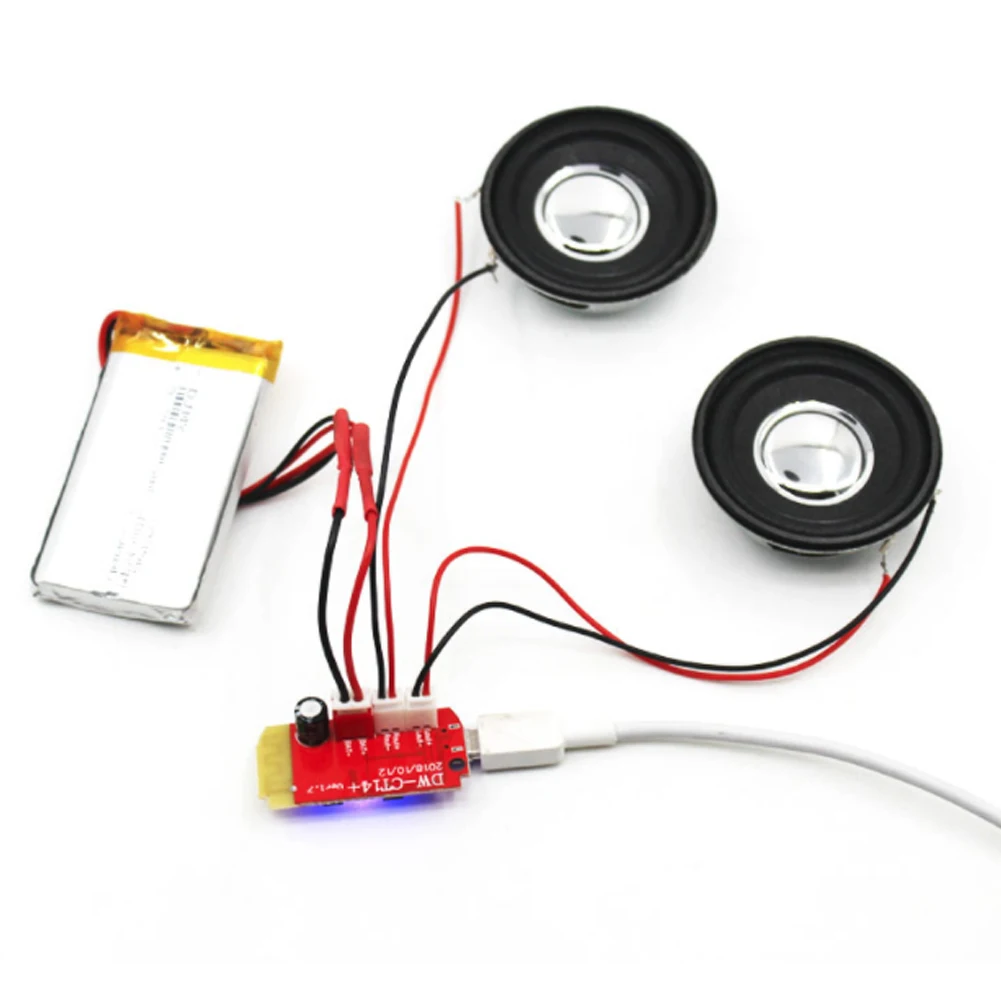 

CT14 Micro 4.2 Stereo Bluetooth Power Amplifier Board Module 5VF 5W+5W Mini with Charging Port for Refitting Idle Sound Box