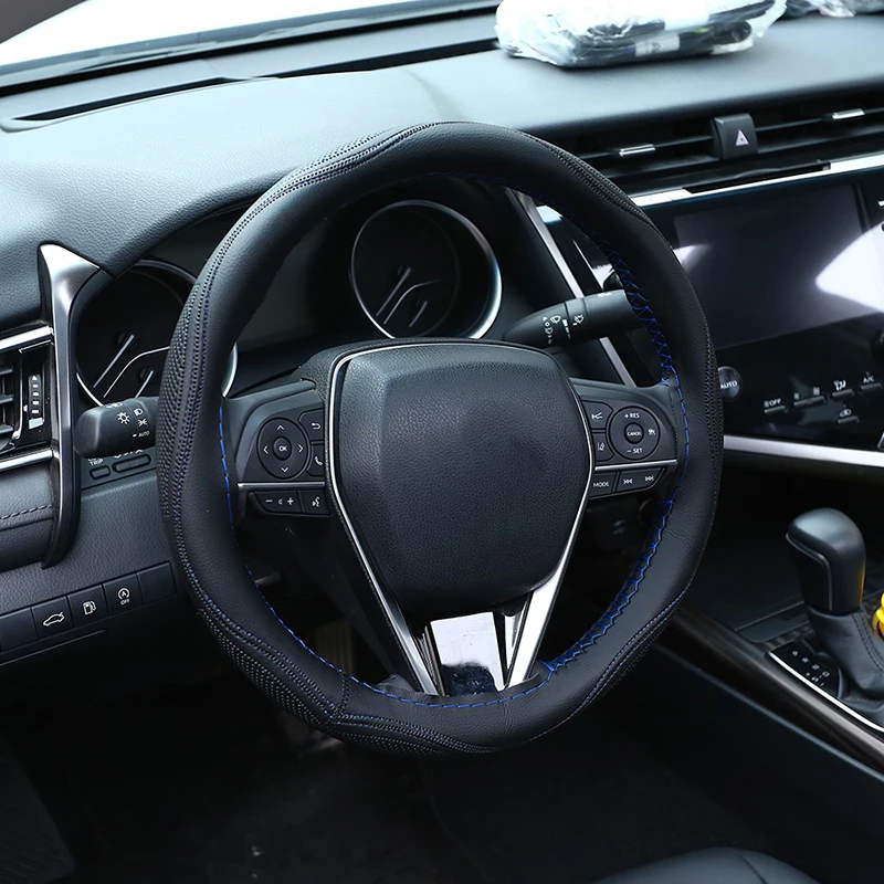 38 см многоцветный чехол рулевого колеса автомобиля DIY микрофибра кожа ручное покрытие Швейные иглы и нитки внутренние наборы Аксессуары