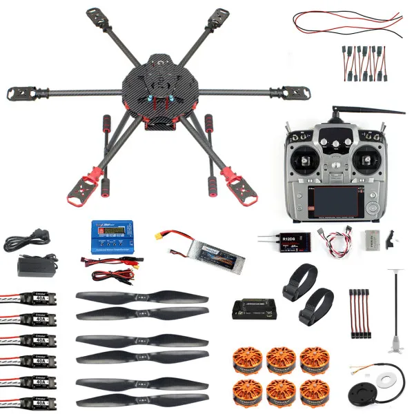 Q705 RTF Вертолет DIY гоночный Дрон комплект T18 PRO /AT9S/FS-i6/AT10 дистанционное управление APM