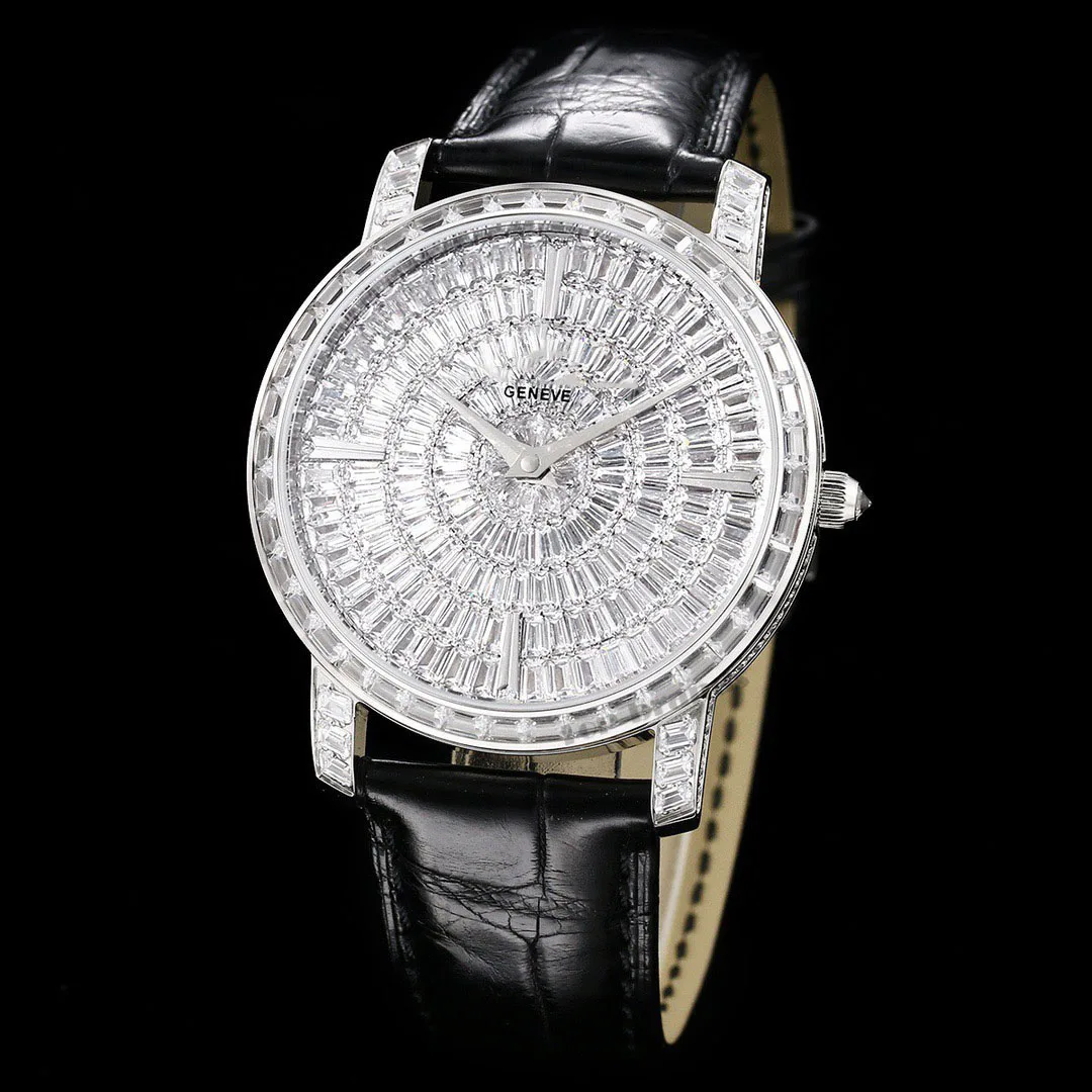 

TRADITIONNELLE MANUAL-WINDING JEWELLERYManual winding men's sports watches luxury diamond case men's luxury brand watches