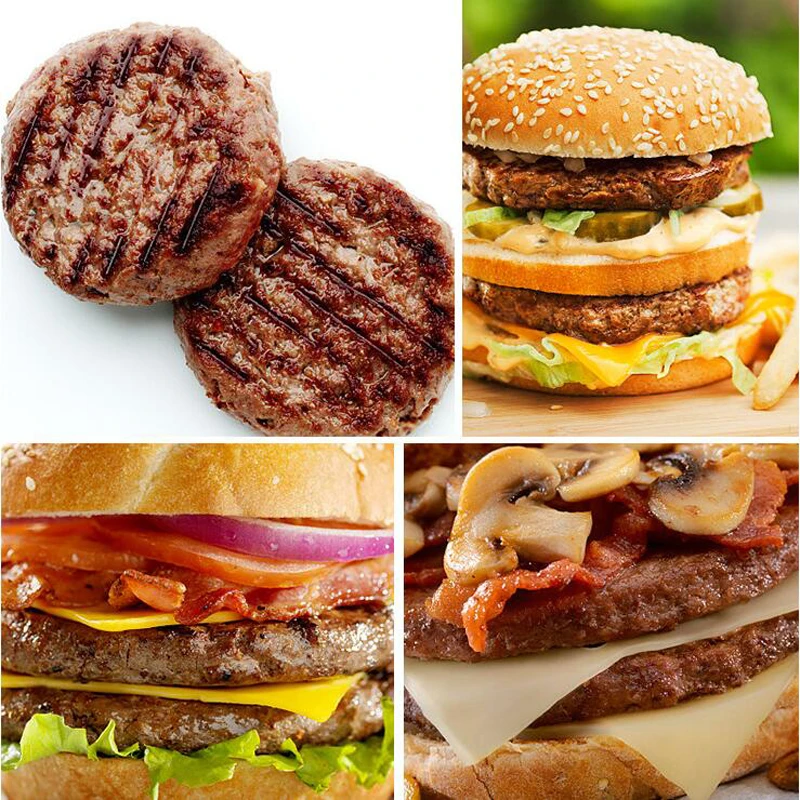 Высокое качество круглая форма гамбургер пресс алюминиевый сплав 11 см мясо