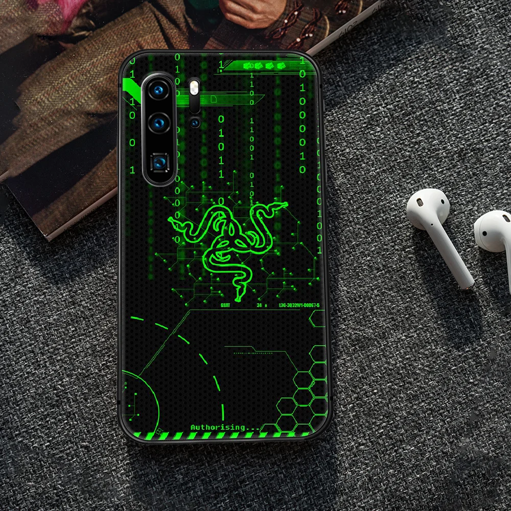

Razer Brand Phone Case For Huawei P Mate 10 20 30 40 Lite Pro smart Z 2019 nova 5t black Cell Silicone Funda Pretty Cover Trend