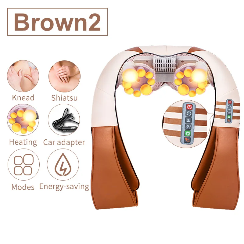 JinKaiRui u образный Электрический массажер для тела Расслабляющий массаж шеи спины и