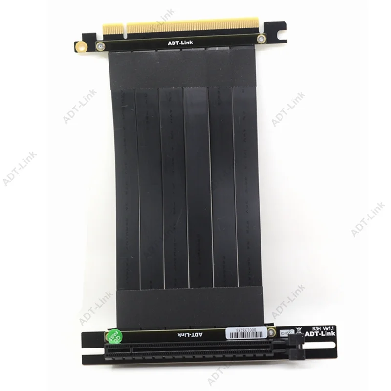 Видеокарты ADT Link с вертикальным кронштейном PCIe 3 0x16 видеокарта удлинителем slot для