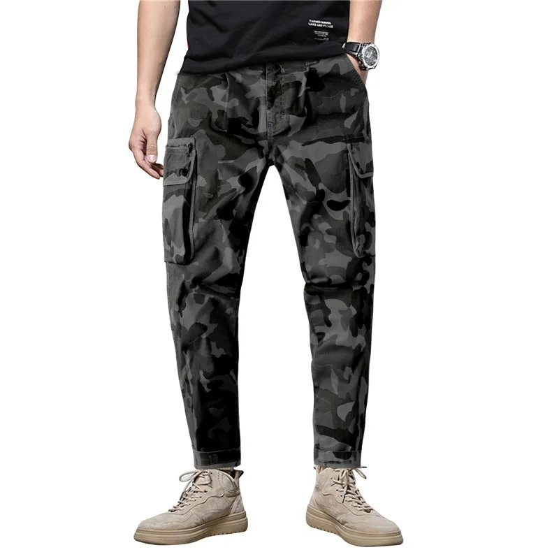 

Streetwear Casual Camouflage Jogger Pants Men Fashion Tactical Military Baggy Pants Trousers Men Cargo Pants Large Size 31-40
