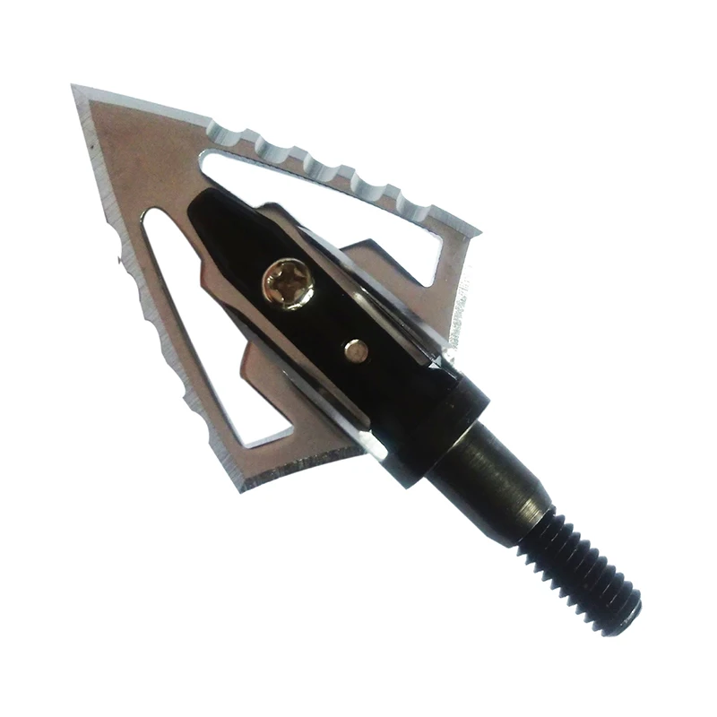 

6/12PCS 100 Grain Stainless Steel Broadheads Arrowhead Archery Tip Point Shooting Hunting Accessories Arrow Head Outdoor Sports