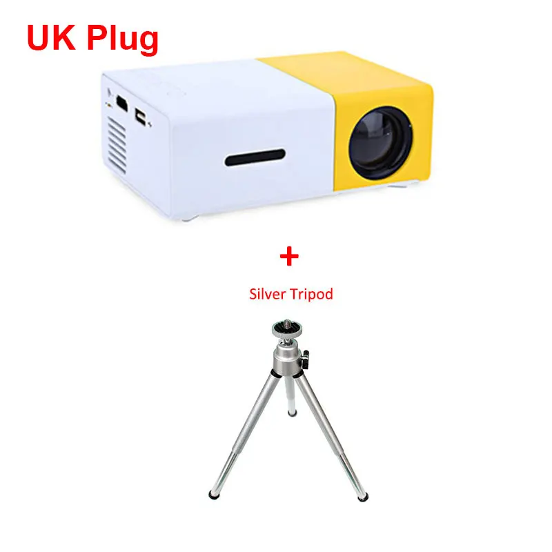 YG300UK tripod Salange YG300 проектор мини lcd светодиодный проектор 400-600 люмен 320x240 пикселей лучший видео проектор для детей - Цвет: YG300UK tripod