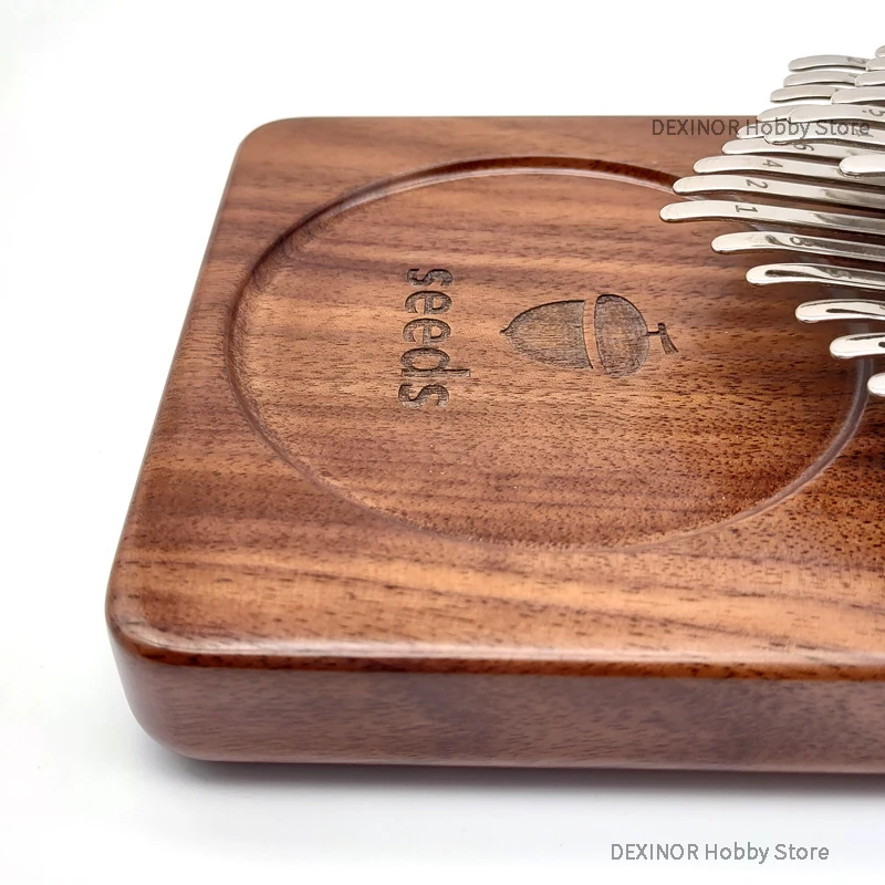 Seeds Kalimba 34 Key Double Layer Chromatic Thumb Piano Black walnut Keyboards Mbira Pisces Musical Instruments