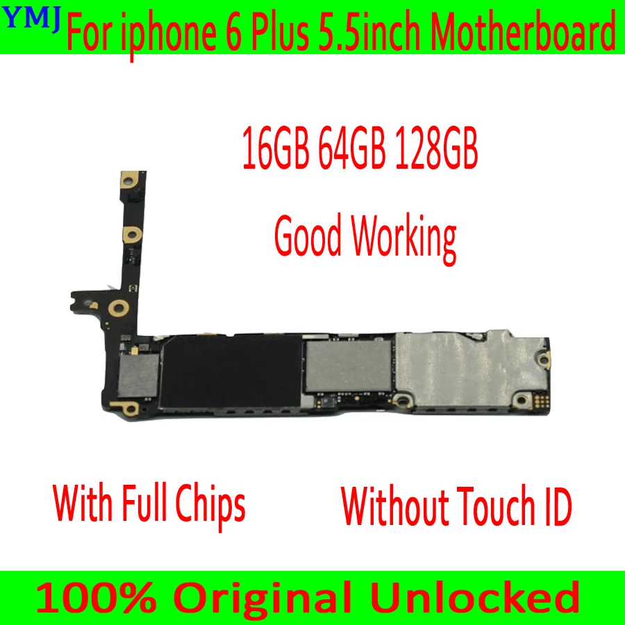 16 Гб 64 128 ГБ для iphone 6 Plus материнская плата без Touch ID 100% оригинальная