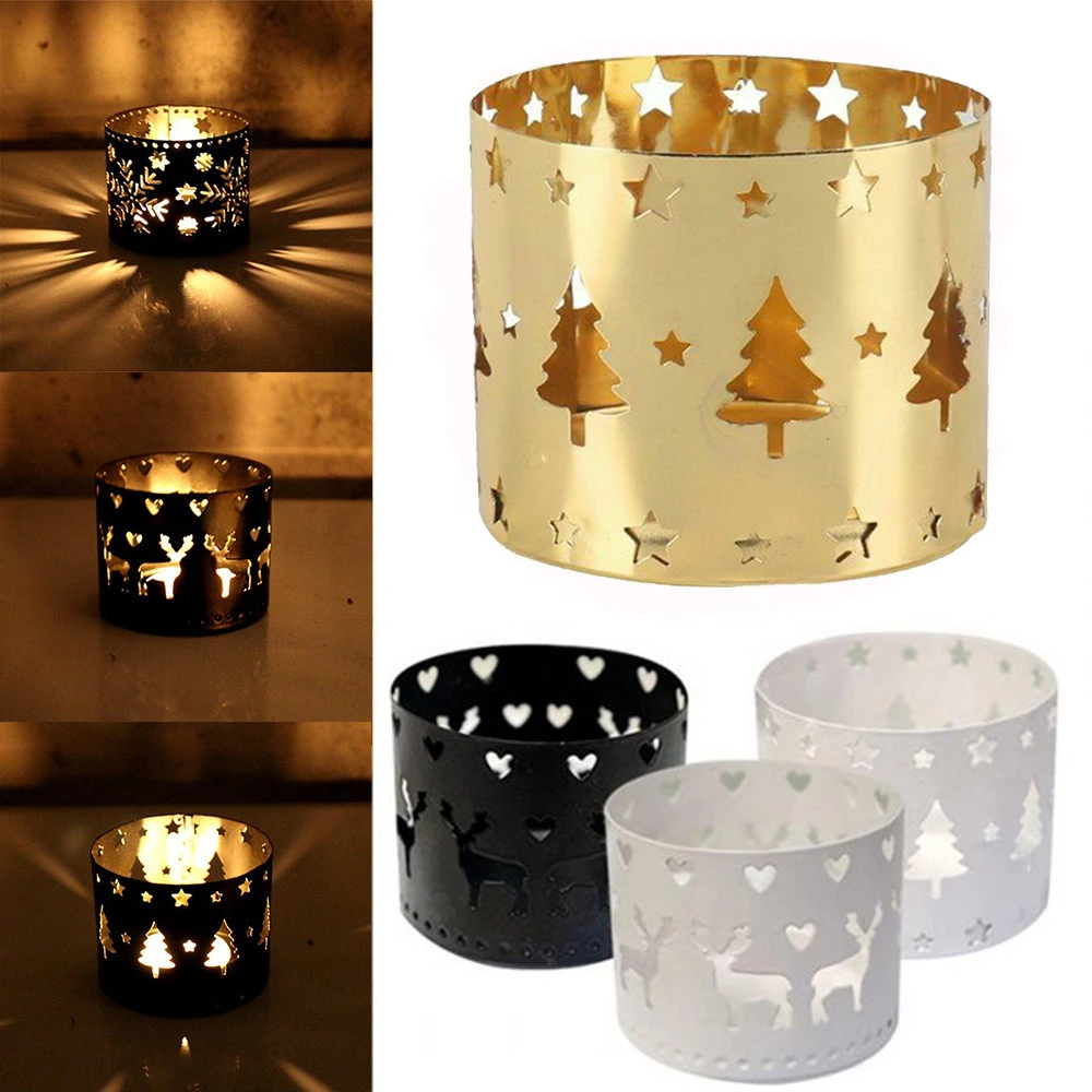 Рождественский полый подсвечник Lron Рождественское украшение для дома