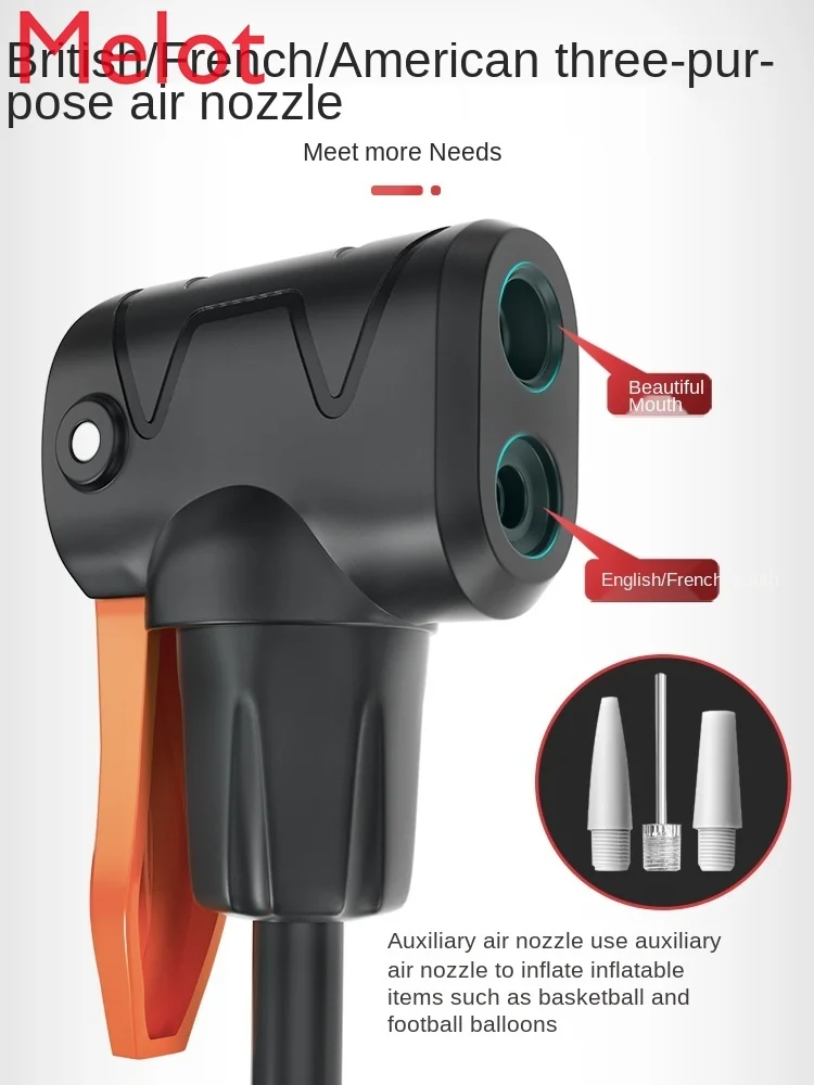 

Bicycle Tire Pump Household Small High Pressure Air Pump Electric Battery Motorcycle Motorcycle Portable Pedal Multifunctional