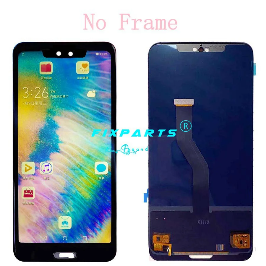 TFT ЖК дисплей с рамкой для Huawei P20 Pro Сенсорный экран дигитайзер сборка CLT AL01 Plus
