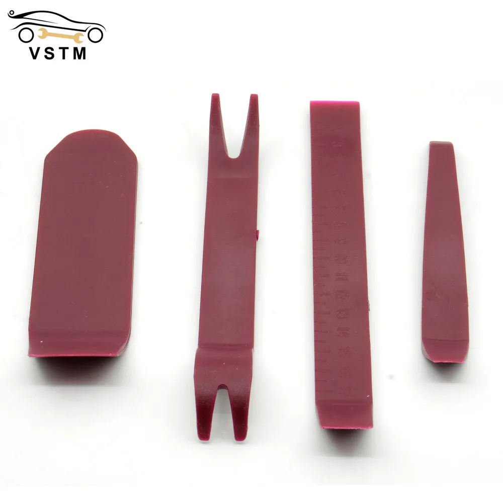 

4pcs/Set Auto Car Radio Tool Removal Installer Pry Repair Tool Portable Practical Door Clip Panel Pry Kit Free Shipping