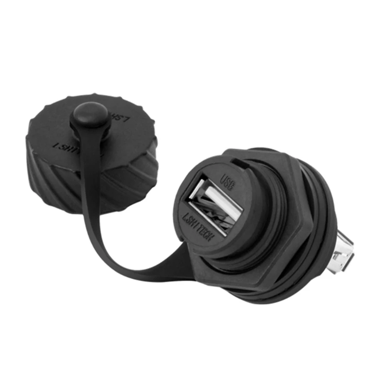 

USB 2.0 3.0 Female Socket Plug Panel Mount Adapter Directly Waterproof IP67 Connector with