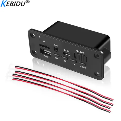 Kebidu Bluetooth 5.0 MP3 WMA Декодер плата аудио модуль 2x3Вт