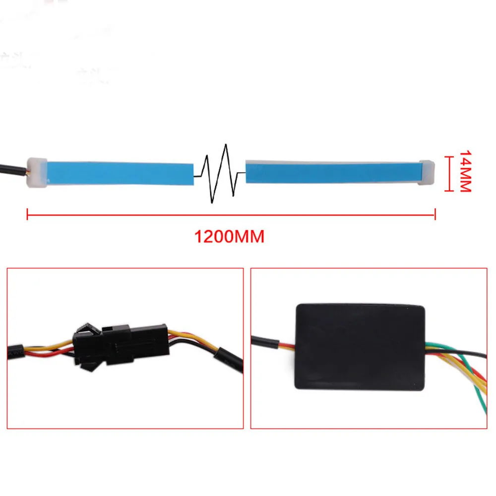 Светодиодная лента стоп-сигнал сигнал поворот задний свет потоки синий красный