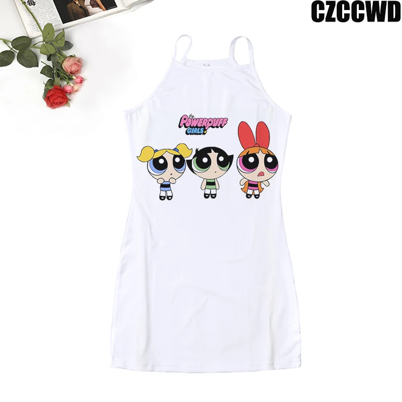 Женское платье в стиле Харадзюку черно-белое облегающее летнее с принтом феи 2020 |