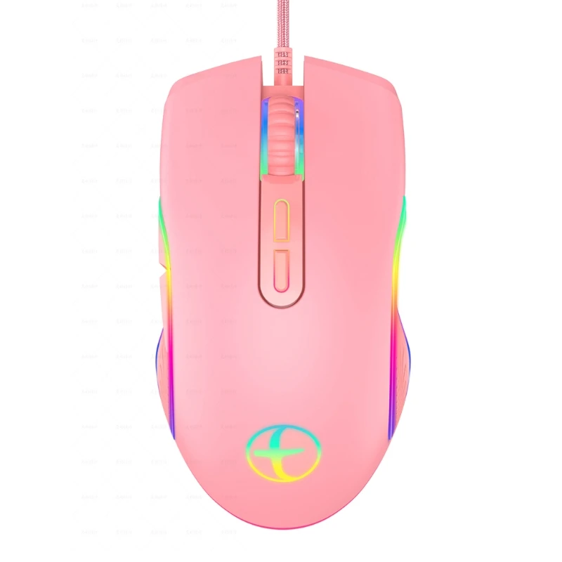 

Мышь Компьютерная C1FB Проводная оптическая с 7 кнопками и боковыми кнопками, 3200DPI