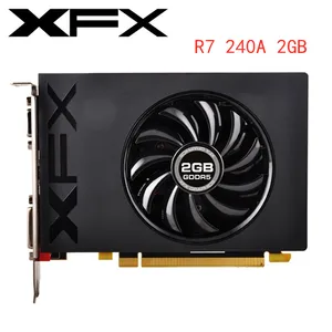 Used XFX Radeon R7 240A 2GB GDDR5 Video Cards GPU For AMD Radeon R7 240A 4GB GDDR3 128bit Graphics Screen Cards Desktop Computer
