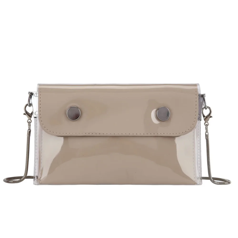 Women Waterproof Waist Bag Lether Jelly Chest Belt Bag PVC Ladies Transparent Crossbody Chain Bags Fashion Fanny Pack a08