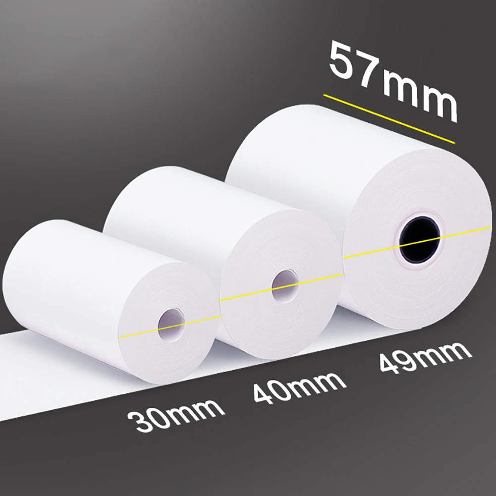 6 Pcs Thermal Paper 57 x 30 mm POS Printer Rolls Mobile Bluetooth Cash Register Rollfor Paperang & Peripage Mini | Канцтовары для