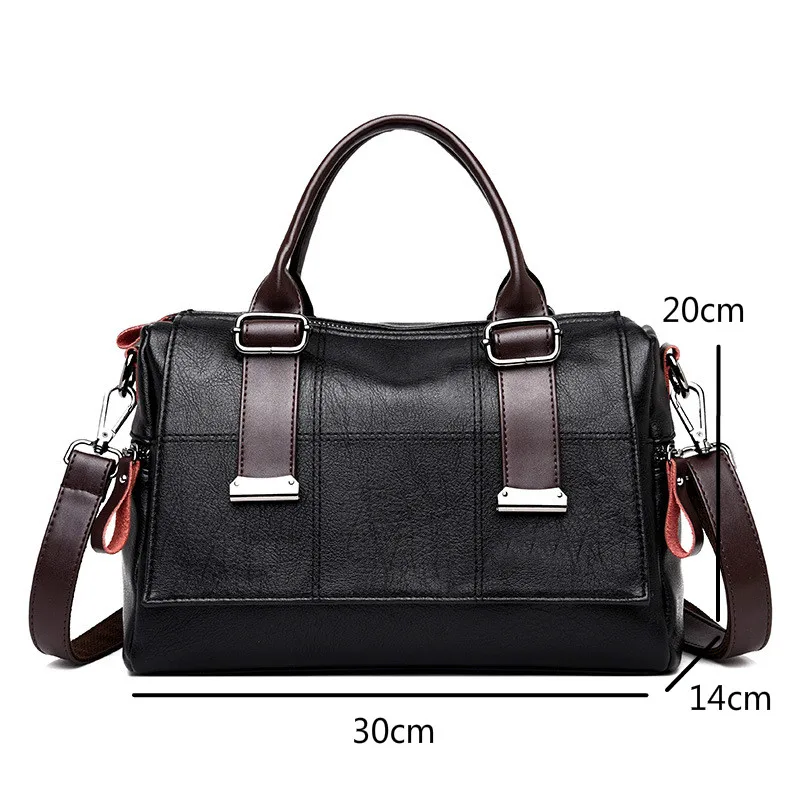 

Johnature Fashion Women Bag 2021 New Soft Leather Retro Handbag Solid Color Large Capacity Female Shoulder & Crossbody Bags