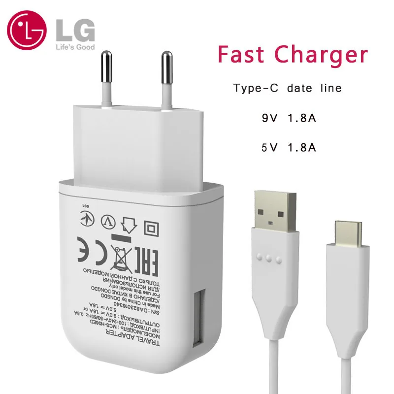 LG LG G5 ЕС Plug быстрое зарядное устройство для путешествий с USB кабель usb-c/HDMI для MacBook Pro LG V30 V20 G6 F800 F700 H860N H990N