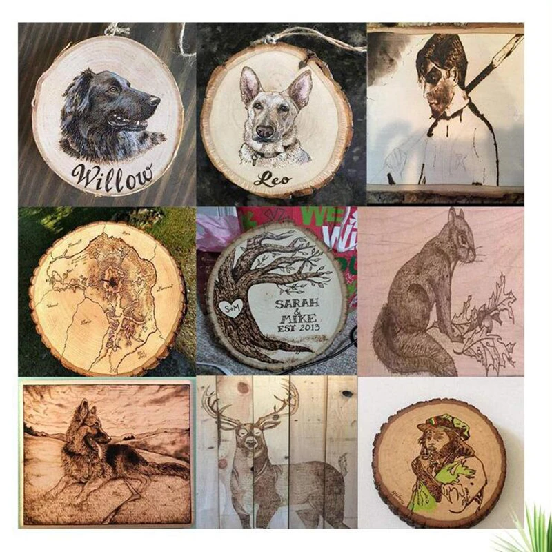 Регулируемый паяльник 60 Вт пирографический инструмент для резьбы по дереву 28