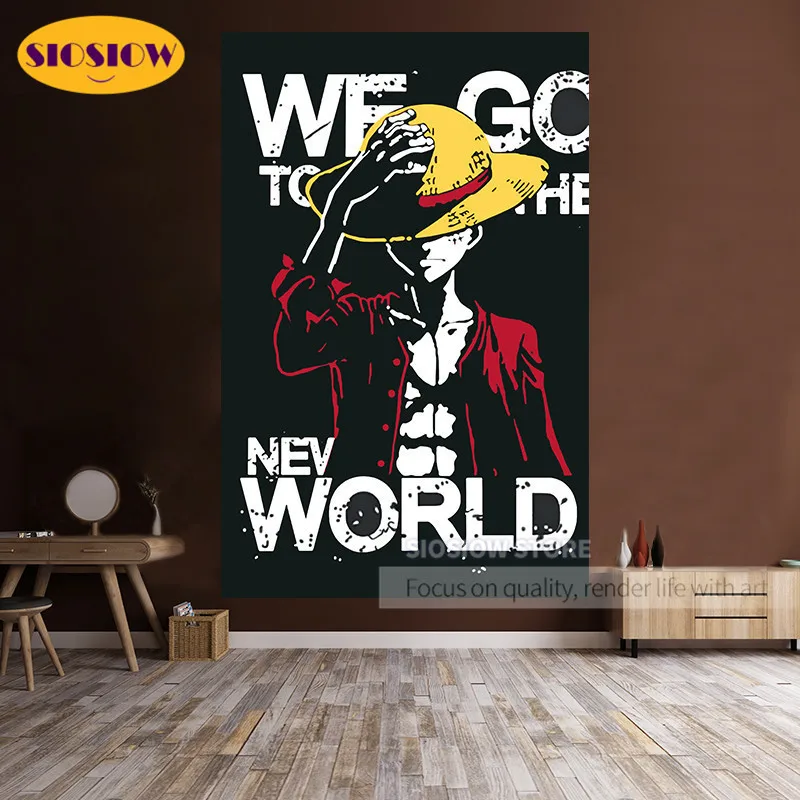 Полноразмерная/круглая Алмазная картина 5D Сделай Сам цельная вышивка Луффи