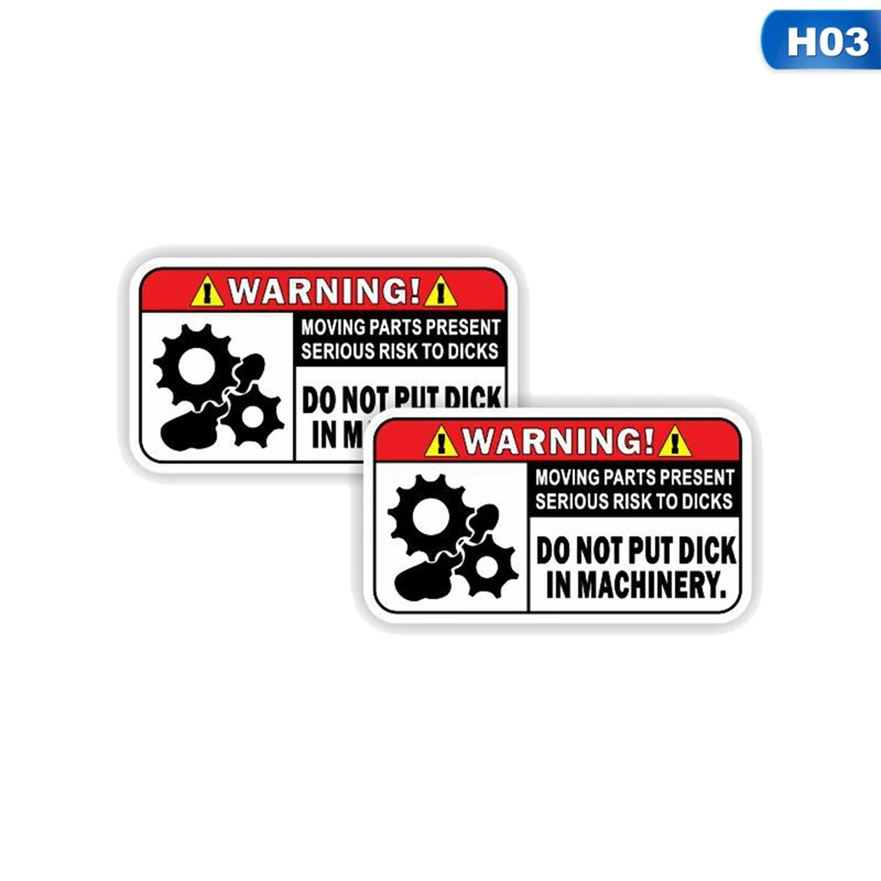 

2 Pcs/Set Car Warning Slogan Sticker Auto Body Window Rear Bumper Safety Trunk Windshield Decor Decals Exterior Car Styling
