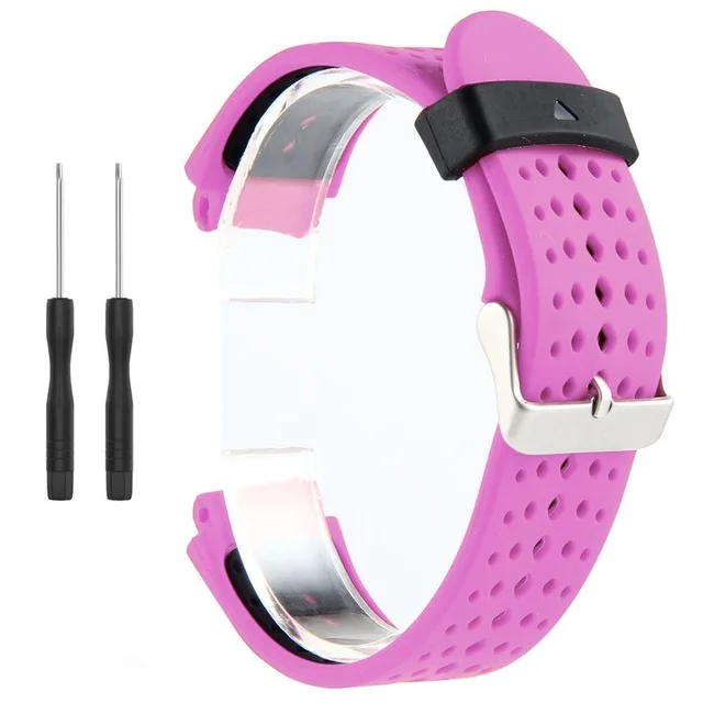 12 Универсальный сменный ремешок для часов Garmin Forerunner 220 230 235 620 630 735 двухцветный мягкий силиконовый смарт-ремешок для часов - Цвет: 12
