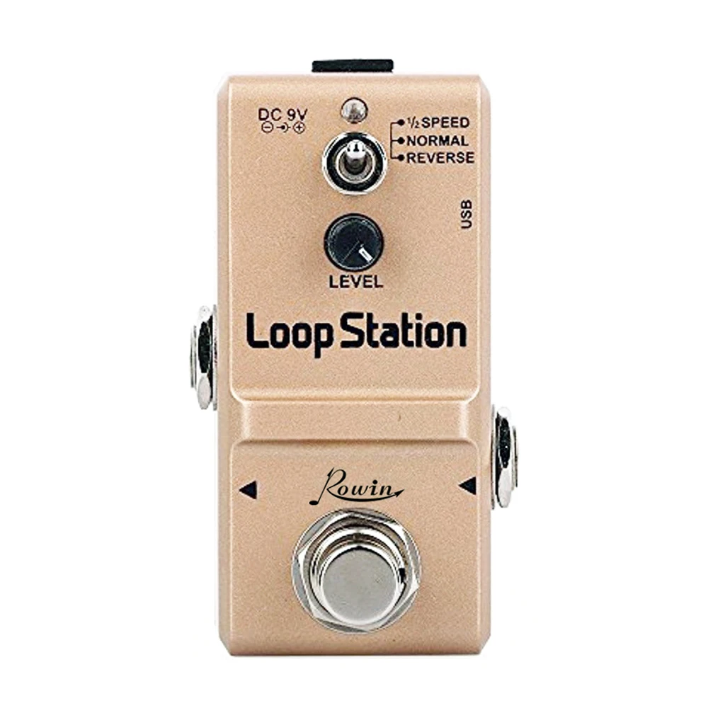 Rowin Looper Effects Pedal Unlimited Overdubs 10m Looping 1/2 Time Reverse | Спорт и развлечения