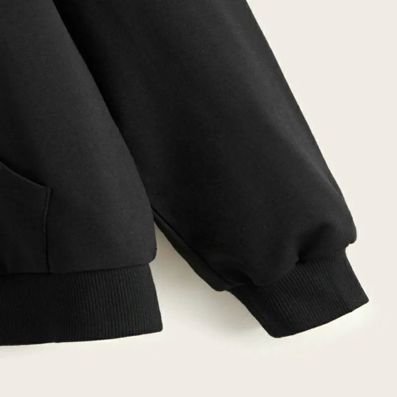 Instagram Sweatshirt Embroidery Hoodies Chile Fashion 2021 Cotton Comfy Pullover Harajuku Butterfly Sweat-shirts Free Shipping | Женская