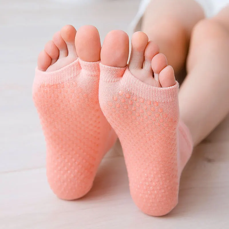 Новый Для женщин Йога бюстгальтер с открытой спиной пятью пальцами нескользящая