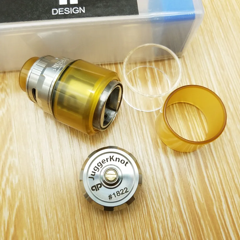 QP Juggerknot стиль 24 мм RTA 4/6 мл перестраиваемый бак атомайзер верхний поток воздуха в