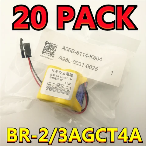 20 аккумуляторов BIAOJIAN BR-2/3AGCT4A 6В 4400мАч
