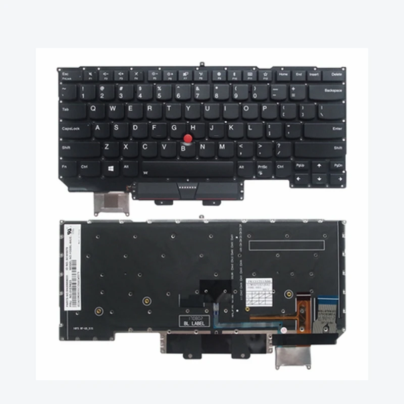 Новая карбоновая клавиатура для Lenovo Thinkpad X1 5th Gen5 2017 американская подсветка 01ER623 YODB