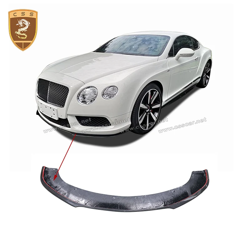 Передний бампер из настоящего углеродного волокна для Bentley Continental V8s 12 15|Обвесы| |