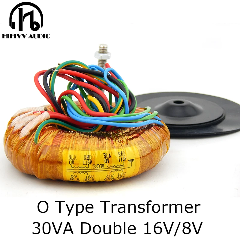 Трансформатор 30 Вт O core для усилителя звука Hi-Fi ЦАП супер Звуковой трансформатор