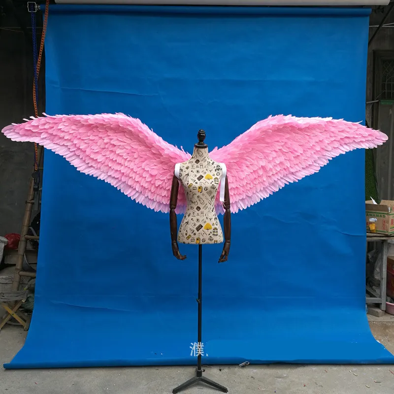 Белый Розовый Новый Стиль Крылья Ангела реквизит для косплея подиума шоу