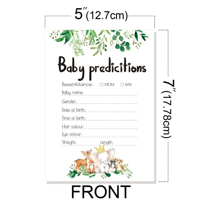 Упаковка из 10 шт. советы и прогноза карт для Baby Shower или вечеринки по случаю игры