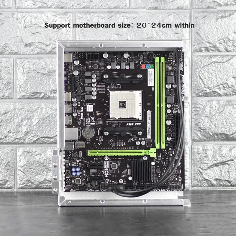 Чехол для компьютера Tower PC Gamer Mini ITX безопасный шкаф HTPC Чехол настольный игровой алюминиевый тонкий корпус поддерживает GPU нож карты