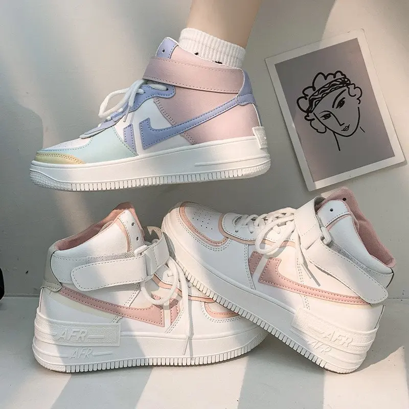 

2021 fashion Spring New Designer hot sale White Shoes Female Platform Sneakers Women Tenis Feminino Casual Female Shoes Woman