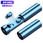 B9 наушники-вкладыши TWS с Беспроводной наушники 8D Hi-Fi Bluetooth 5,0 спортивные микрофоном светодиодный Дисплей игровая музыка Bluetooth гарнитура для телефонов